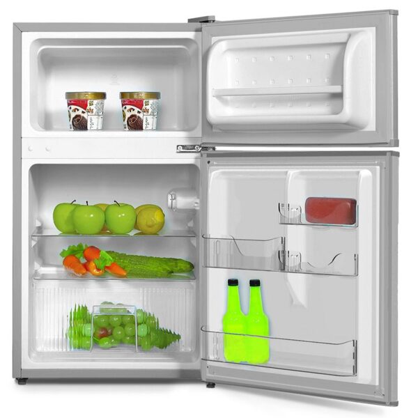 Double Door Bar Fridge Silver - CTS Airconditioning and Appliances